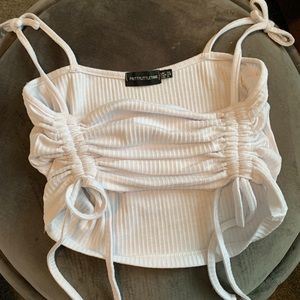 PLT White Crop Tank 🕊